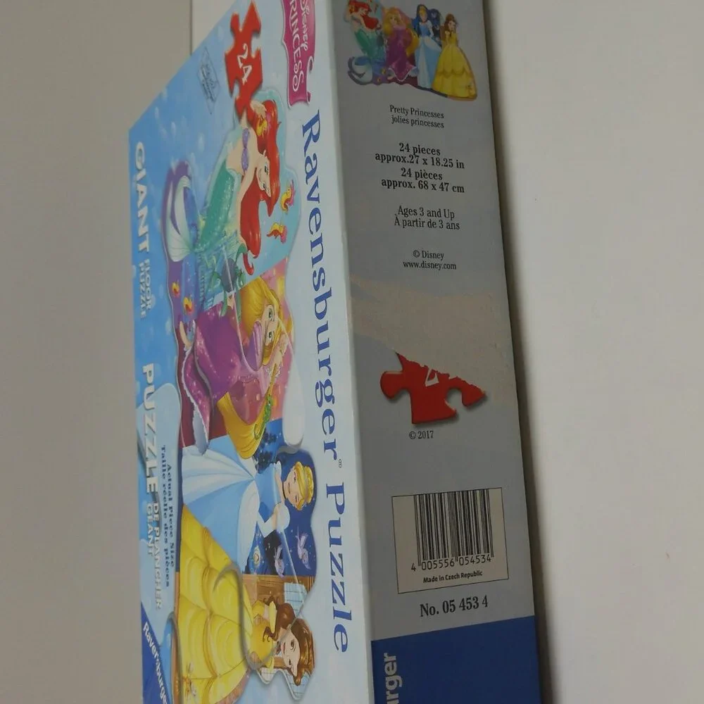 2017 Disney Princesses Pretty 24 Pieces Ravensburger Giant Floor Puzzle Complete - Picture 5 of 11